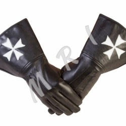 Knight Templar Leather Gloves